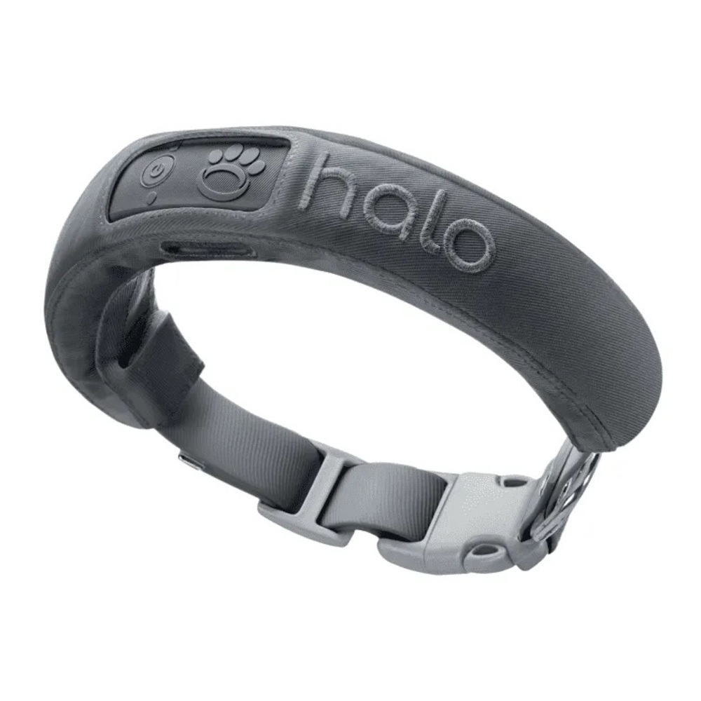 NEW in BOX Halo 2+ Wireless Dog Fence and GPS Dog Collar - Size Medium, Gray